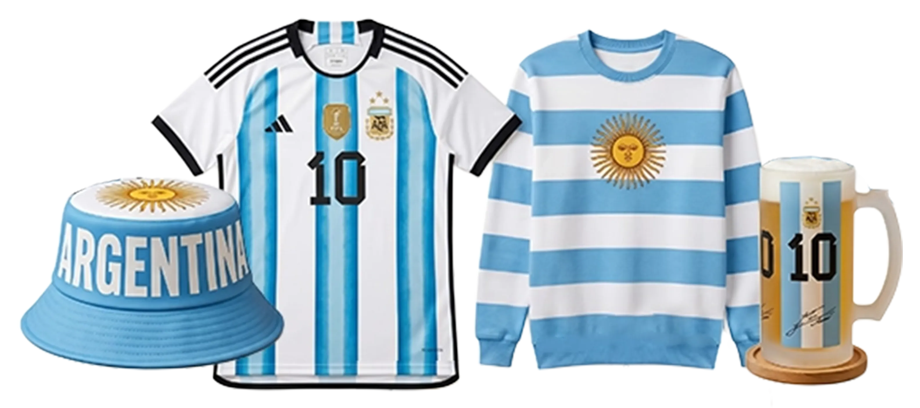 Productos personalizados con temática argentina para el Mundial 2026