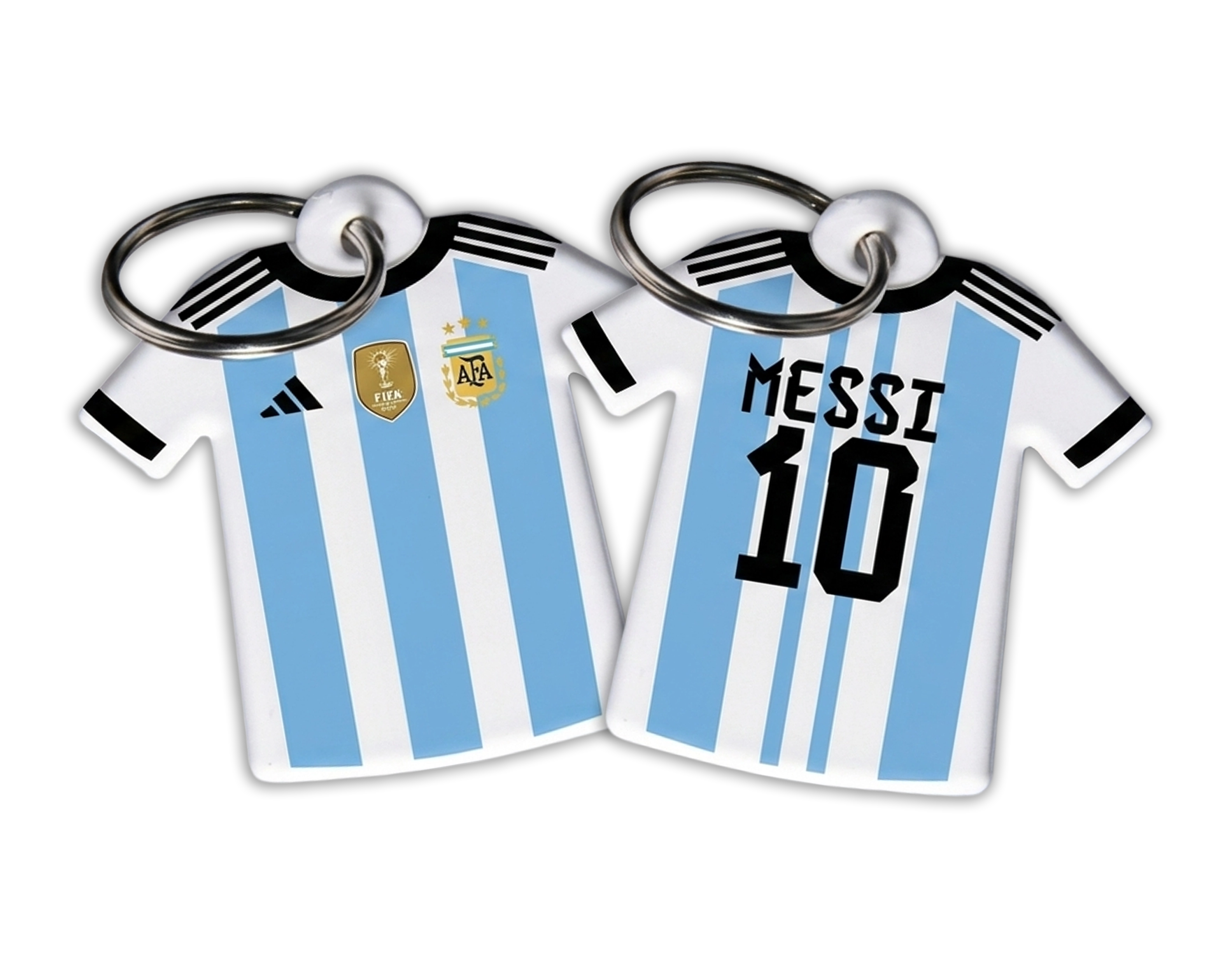 Llaveros camiseta de la Selección Argentina sublimados