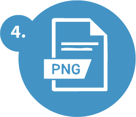 Exportación en formato PNG
